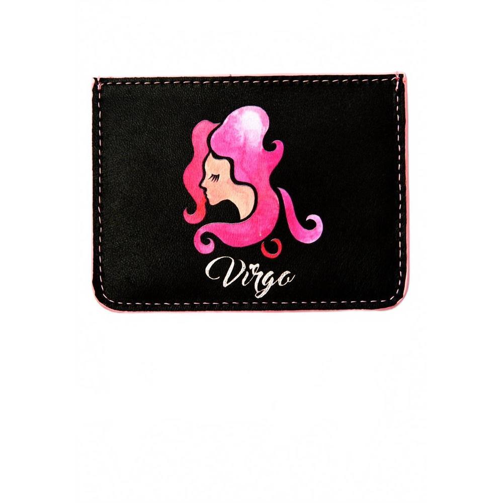 NEW EMM KUO women's horoscope virgo cardholer in black
